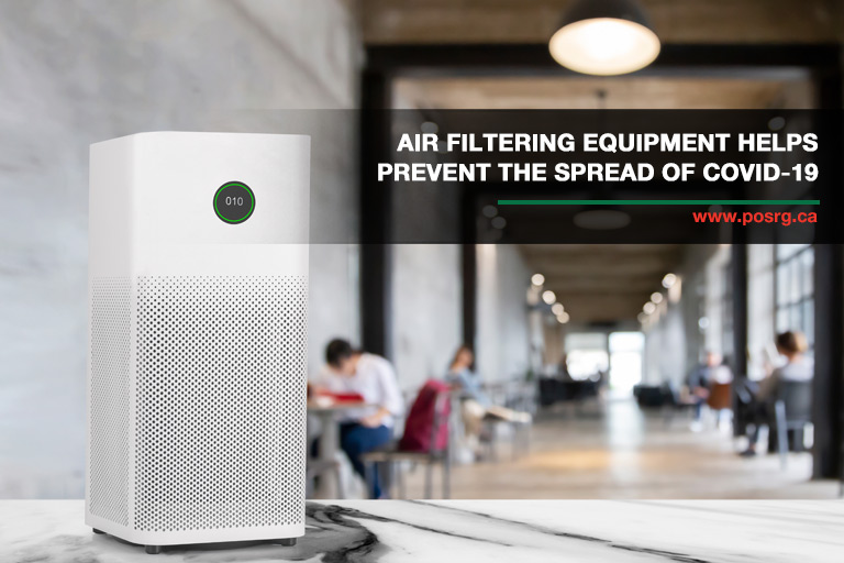 Air filtering equipment helps prevent the spread of COVID-19