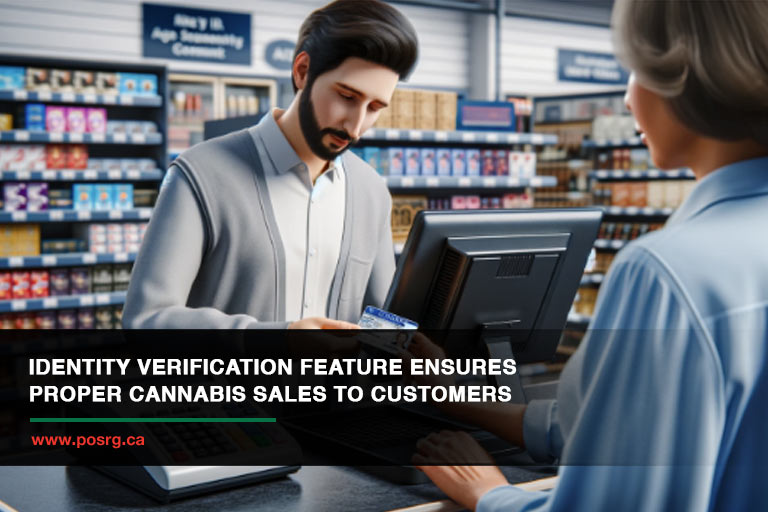 Identity verification feature ensures proper cannabis sales to customers
