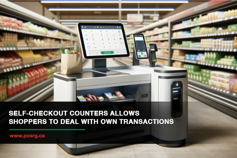 Self-checkout counters allows shoppers to deal with own transactions