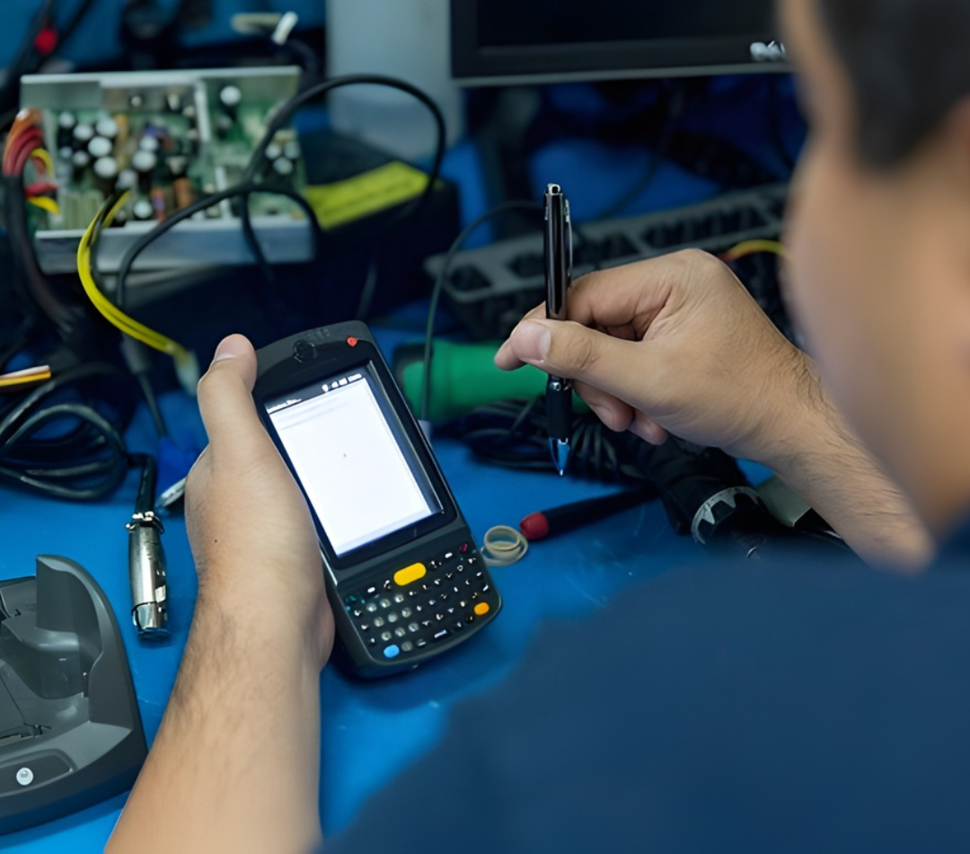 POSRG technician working on POS hardware